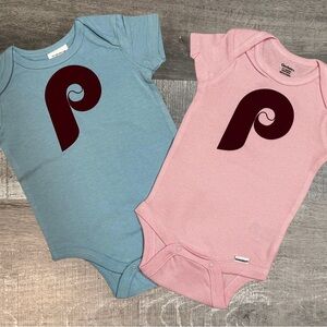 Blue Baby Onesies with Logo
